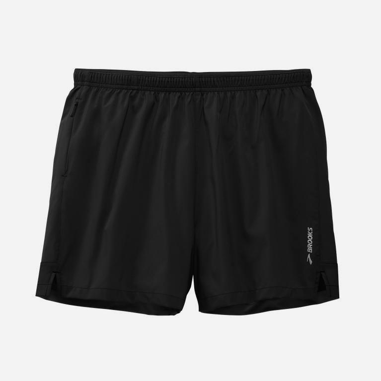 Brooks Men's Go-To 5 Running Shorts Singapore - Black (21468-KLCN)